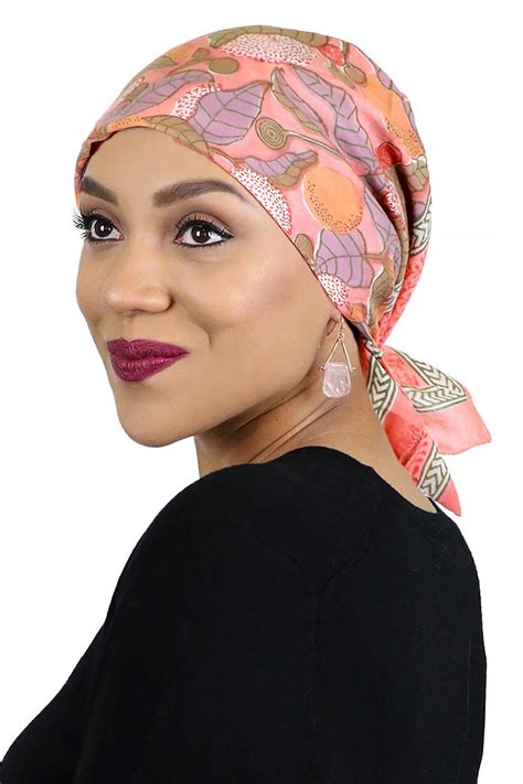 designer ladies bald head scarves